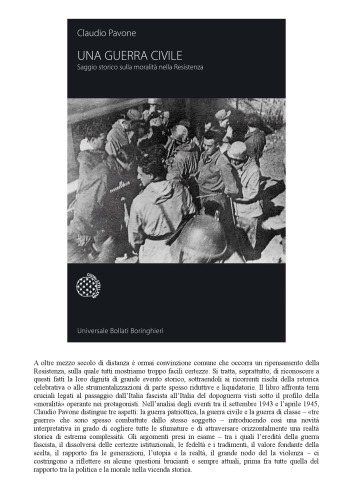 Una guerra civile. Saggio storico sulla moralità nella Resistenza