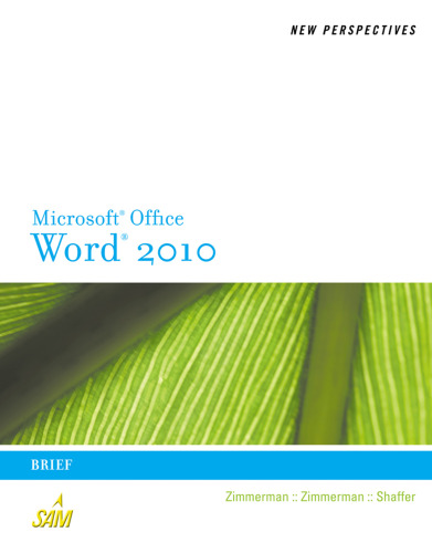 New Perspectives on Microsoft Word 2010