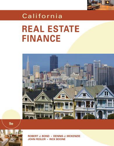 California Real Estate Finance, 9th Edition