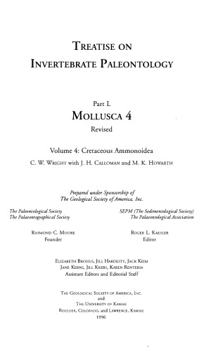 Treatise on invertebrate paleontology, Volume 4
