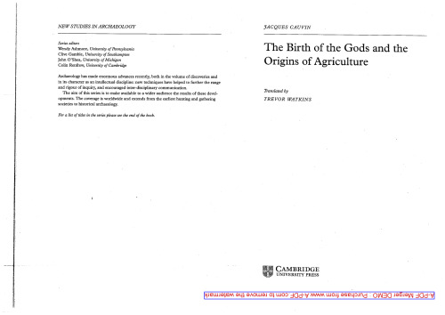 The Birth of the Gods and the Origins of Agriculture