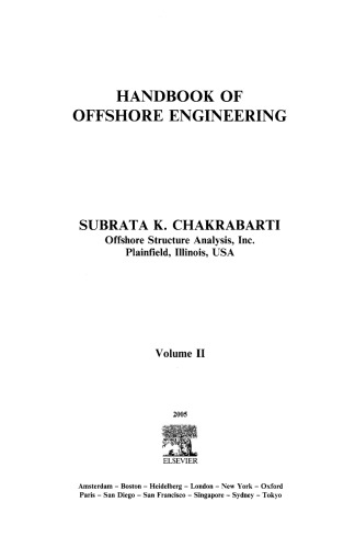 Handbook of Offshore Engineering volume 2