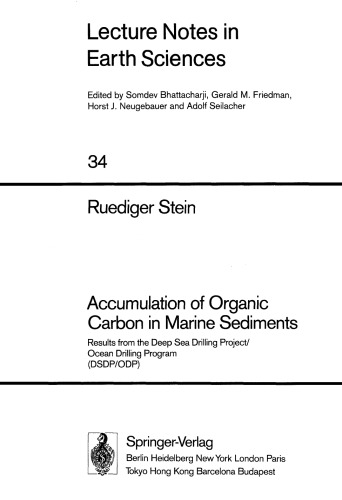 Accumulation of organic carbon in marine sediments: results from the Deep Sea Drilling Project Ocean Drilling Program (DSDP ODP)
