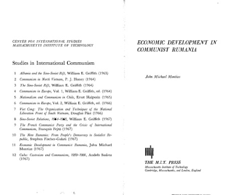 Economic Development in Communist Rumania