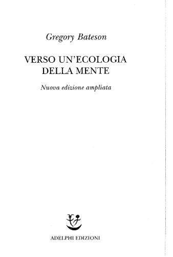 Verso un'ecologia della mente
