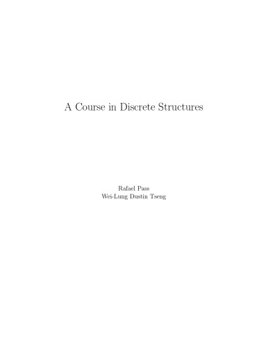 A Course in Discrete Structures