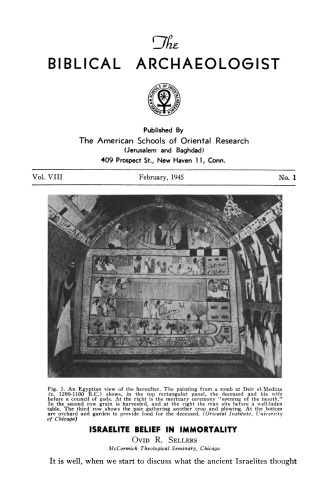 [Magazine] The Biblical Archaeologist. Vol. 8. No 1