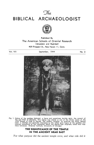 [Magazine] The Biblical Archaeologist. Vol. 7. No 3