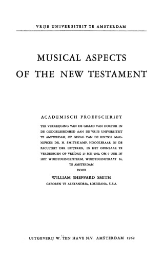 Musical Aspects of the New Testament