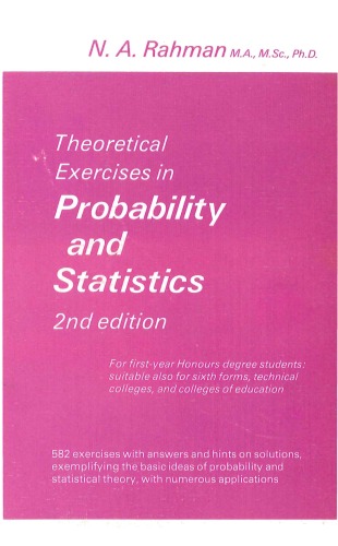 Theoretical Exercises in Probability and Statistics, 2nd Edition