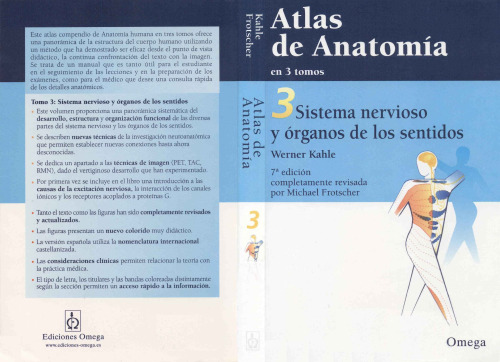 Atlas de anatomía en 3 tomos: Sistema nervioso y órganos de los sentidos