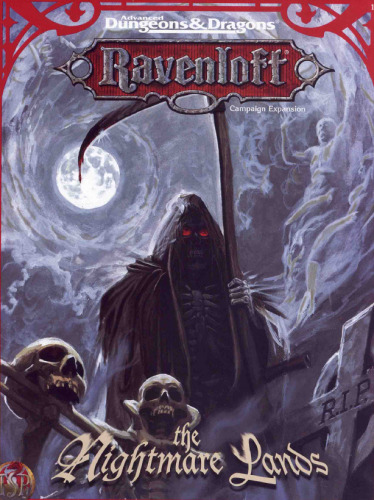 The Nightmare Lands (AD&D Fantasy Roleplaying, Ravenloft, 3bks+16pgs+2maps)