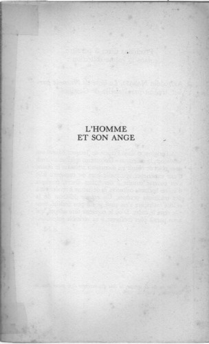 L'homme et son ange