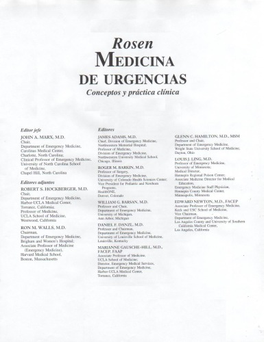 Rosen medicina de urgencias: conceptos y práctica clínica Volumen 3