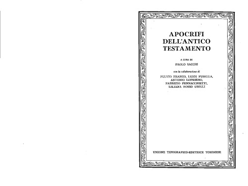 Apocrifi dell'Antico Testamento, Volume 1