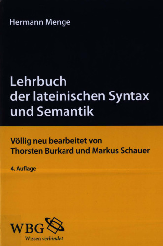 Lehrbuch der lateinischen Syntax und Semantik