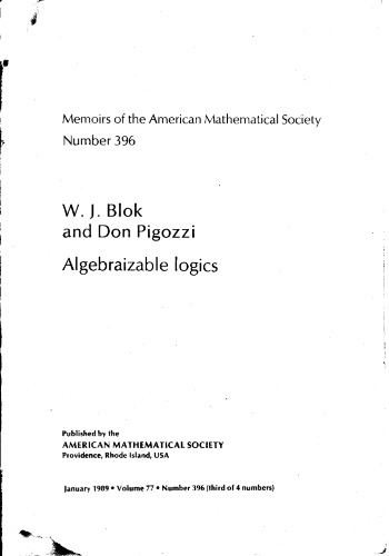 Algebraizable logics
