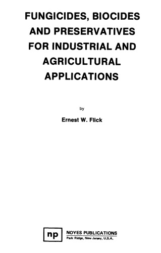 Fungicides, BIocides and Preservative for Industrial and Agricultural Applications