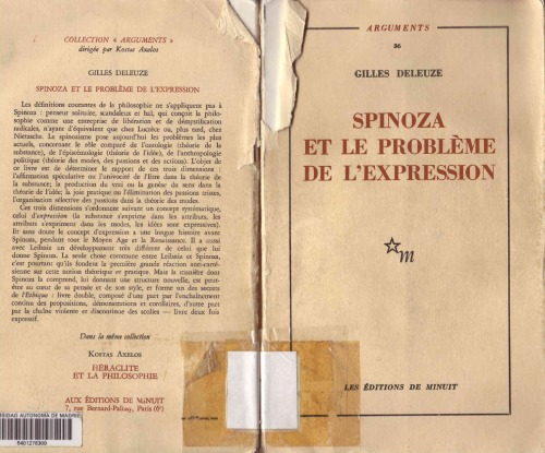 Spinoza et le problème de l'expression