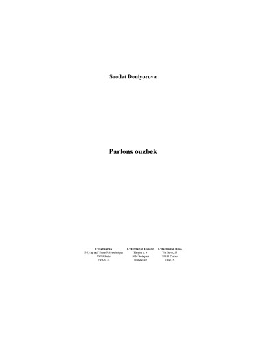 Parlons ouzbek