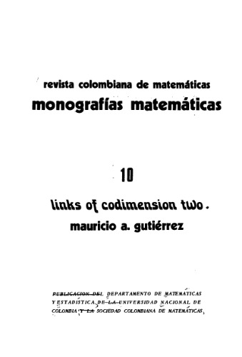 Links of Codimension Two