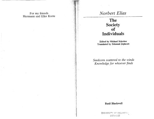 The Society of Individuals