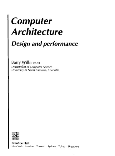 Computer Architecture: Design and Performance