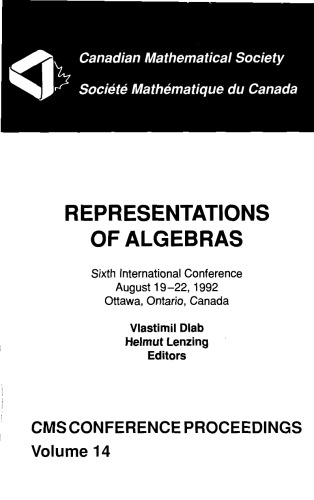 Representations of Algebras (ICRA VI, Ottawa, August 19-22 1992)