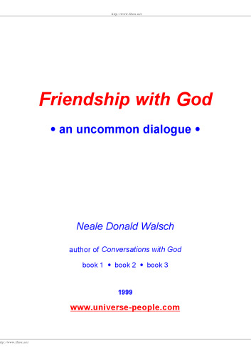 Friendship with God: an uncommon dialogue