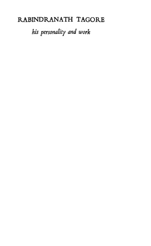 Rabindranath Tagore, his personality and work