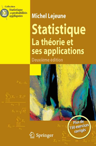 Statistique. La théorie et ses applications, Deuxième Édition