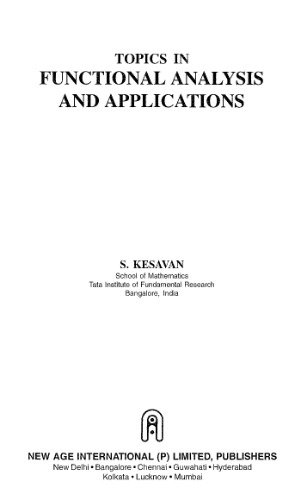 Topics in Functional Analysis and Applications