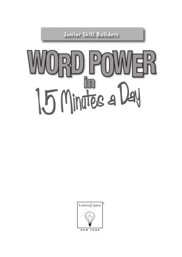 Word Power in 15 Minutes a Day (Junior Skill Builders)