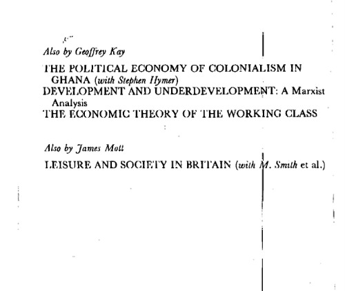 Political Order and the Law of Labour