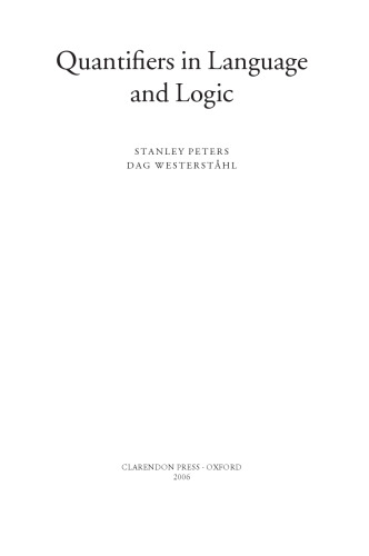 Quantifiers in Language and Logic