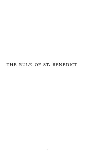 The Rule of Saint Benedict