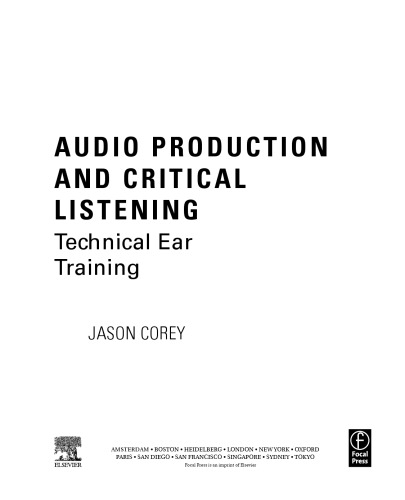 Audio Production and Critical Listening: Technical Ear Training