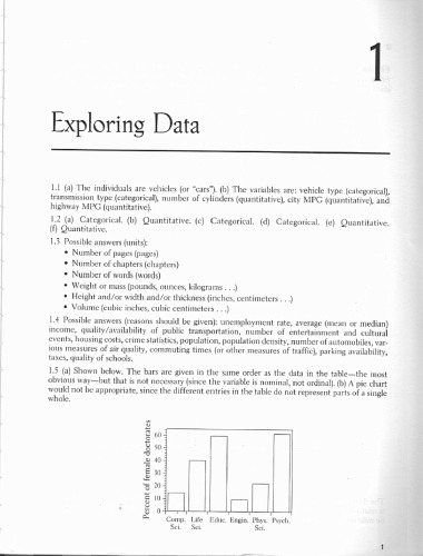 Answer booklet for the exercises in The Practice of Statistics: Ti-83 89 Graphing Calculator Enhanced, Second Edition