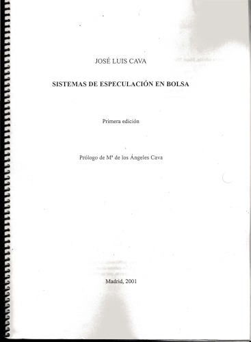 Sistemas de especulación en bolsa