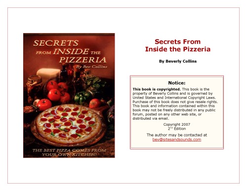 Secrets from Inside the Pizzeria