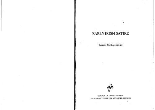 Early Irish Satire