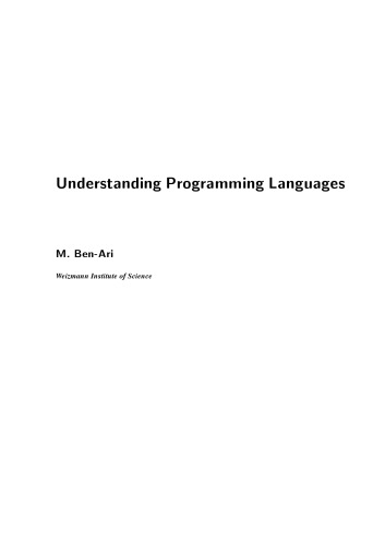 Understanding Programming Languages