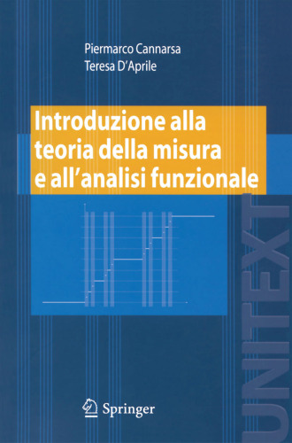 Introduzione alla teoria della misura e all'analisi funzionale