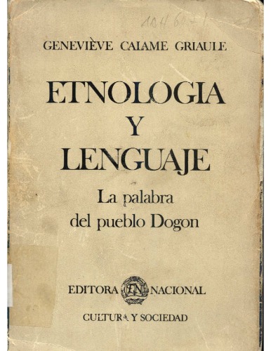 Etnología y lenguaje: la palabra del pueblo Dogon