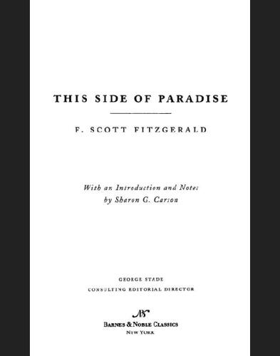 This Side of Paradise