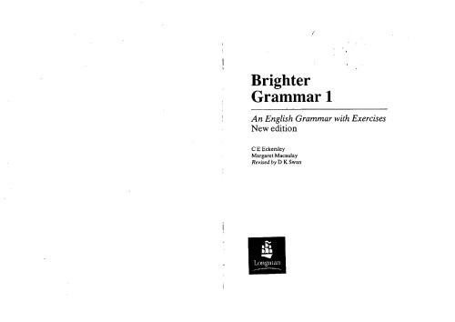 Brighter Grammar 1: An English Grammar with Exercises