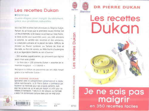 Les recettes Dukan : Mon régime en 350 recettes