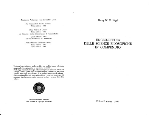 Enciclopedia delle scienze filosofiche