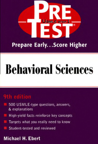 Behavioral Sciences: PreTest Self-Assessment and Review,  9th Edition