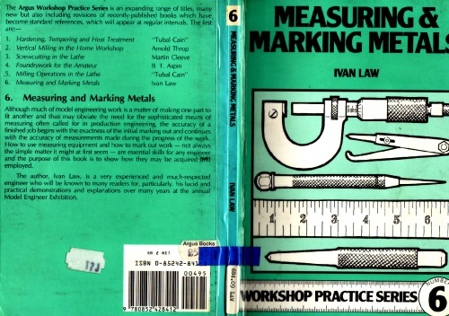 Measuring and Marking Metals (Workshop Practice)